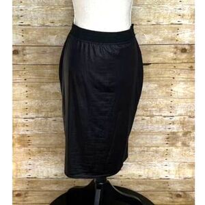 BOOHOO+  BLACK MIDI STRETCH CASUAL MINIMALIST BADDIE SIZE 14 PENCIL SKIRT